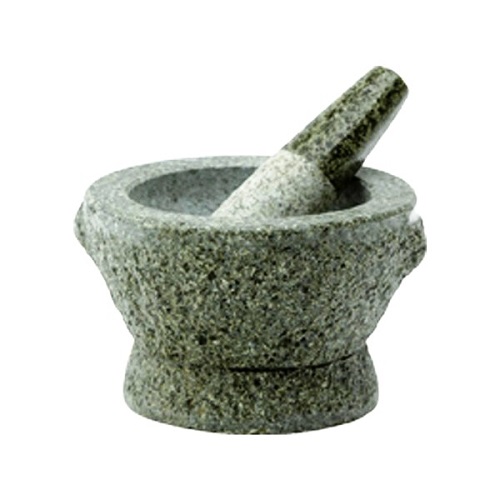 Mortaio thai in pietra Ø 19cm (medium) con pestello in pietra